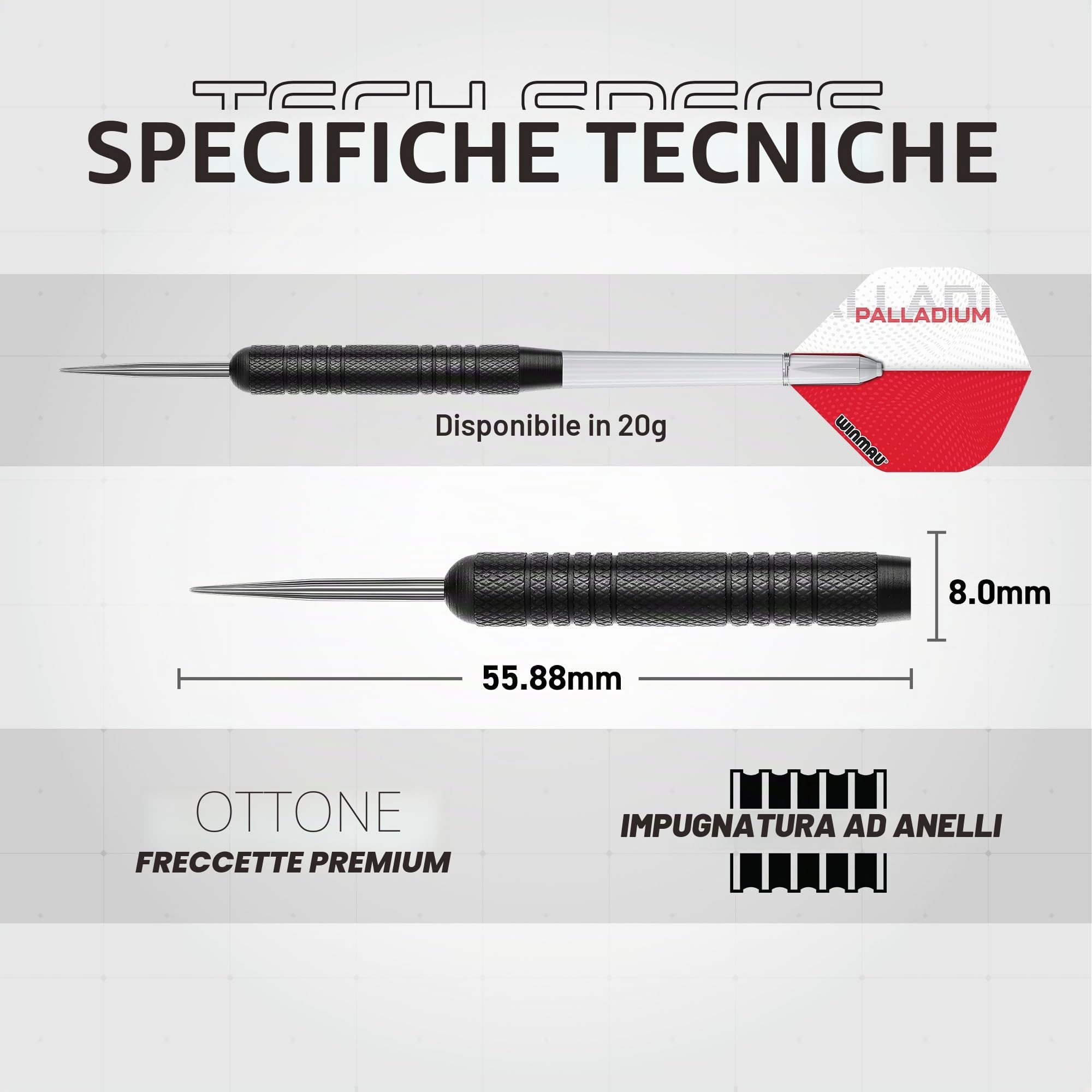 Winmau Diamond Plus - Bersaglio per freccette PDC Tournament, sistema a filo ultra sottile, sisal ad alta densità, disponibile solo come bordo, set surround o set armadio con freccette con punta in