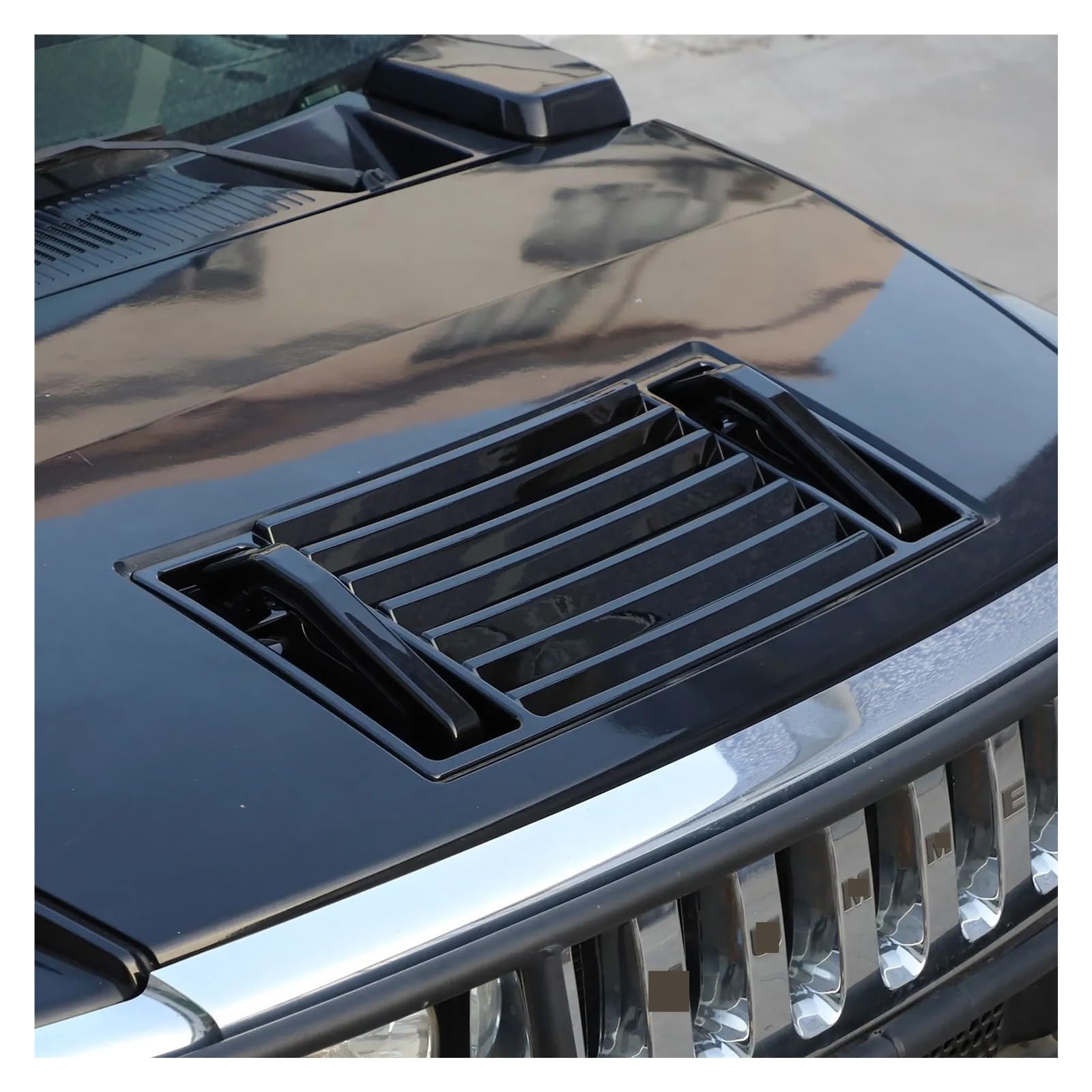 ハマーH2 ボンネット　ハマー　ハンドル　メッキ　アメ車　ビレット　GM HUMMER 【即納/クローム】ハマーH2 ビレット フロント フード