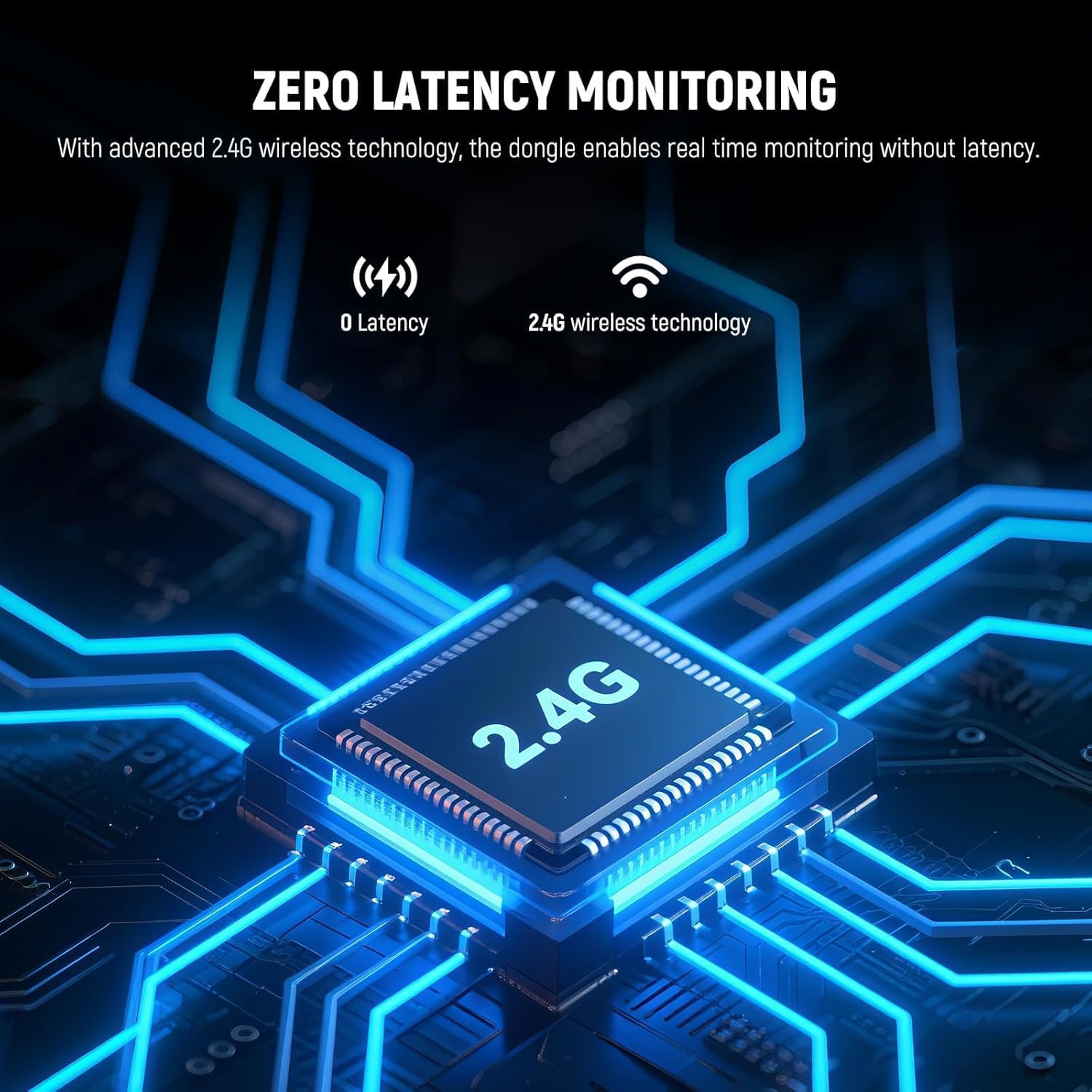 2.4G Wireless Technology Chip for Zero Latency Monitoring