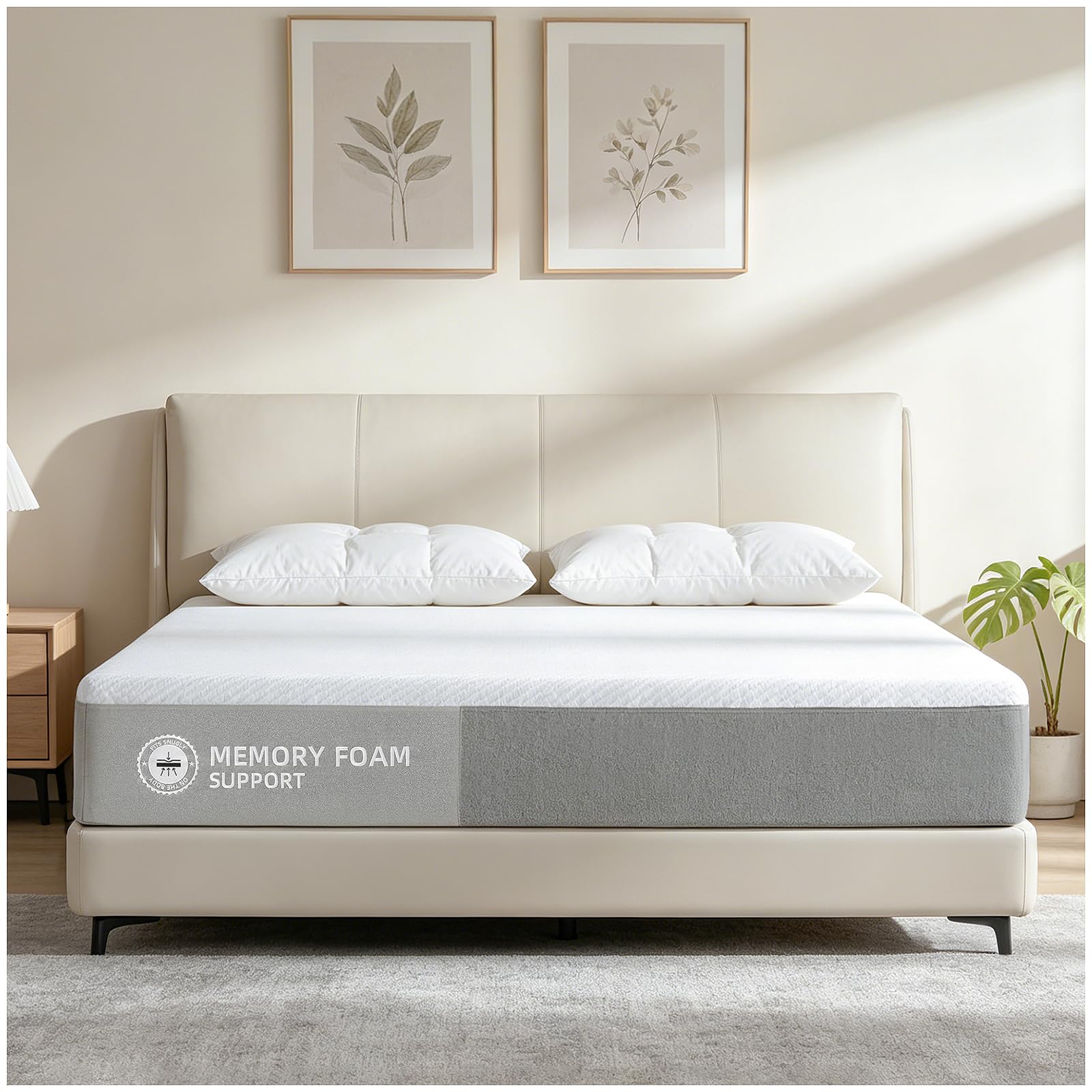 NOFFA Small Double Mattresses, 4FT Small Double Memory Foam Mattress, Soft,Triple Foam Support,100 Night Trial (120x190x22cm)