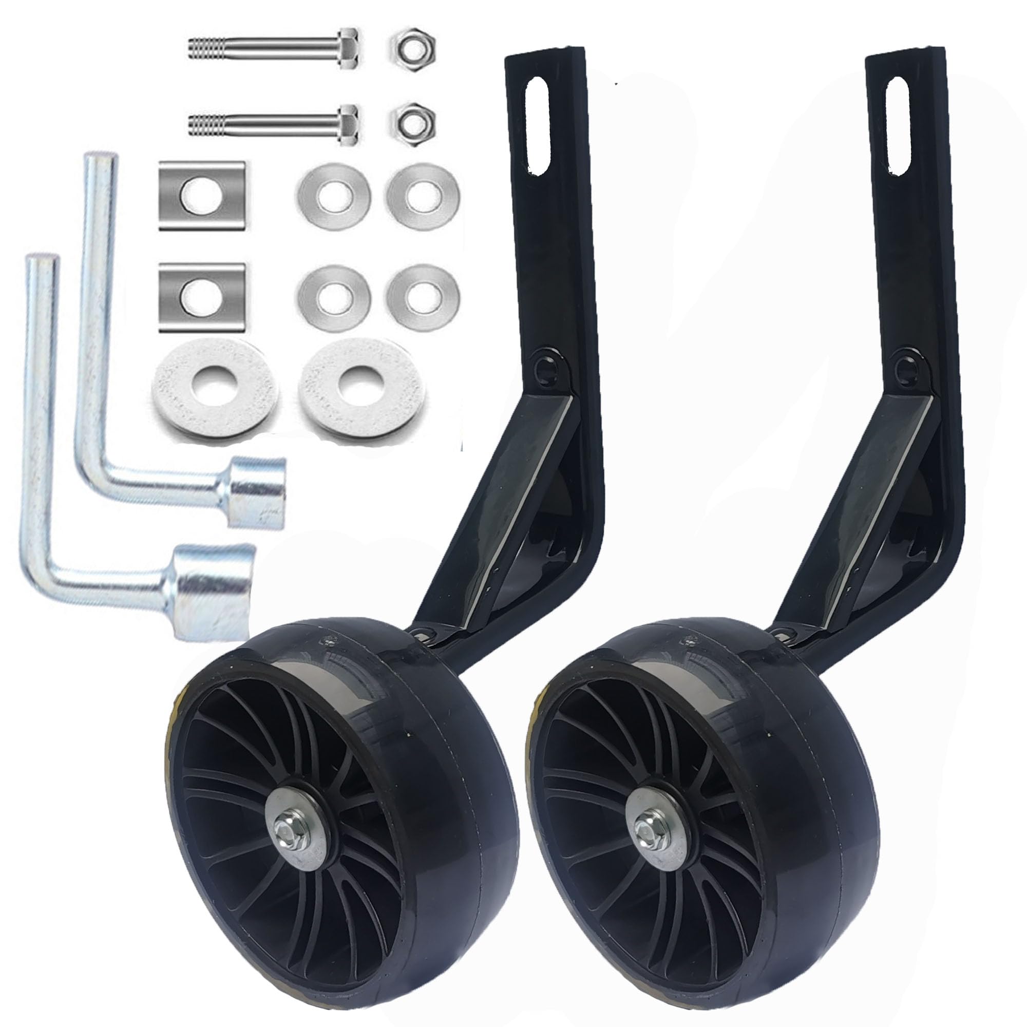 Flash Training Wheels for 12 14 16 18 20 Inch Kids Bike,Heavy Duty Training Wheels are Suitable Variable Speed and Single Speed Bicycle