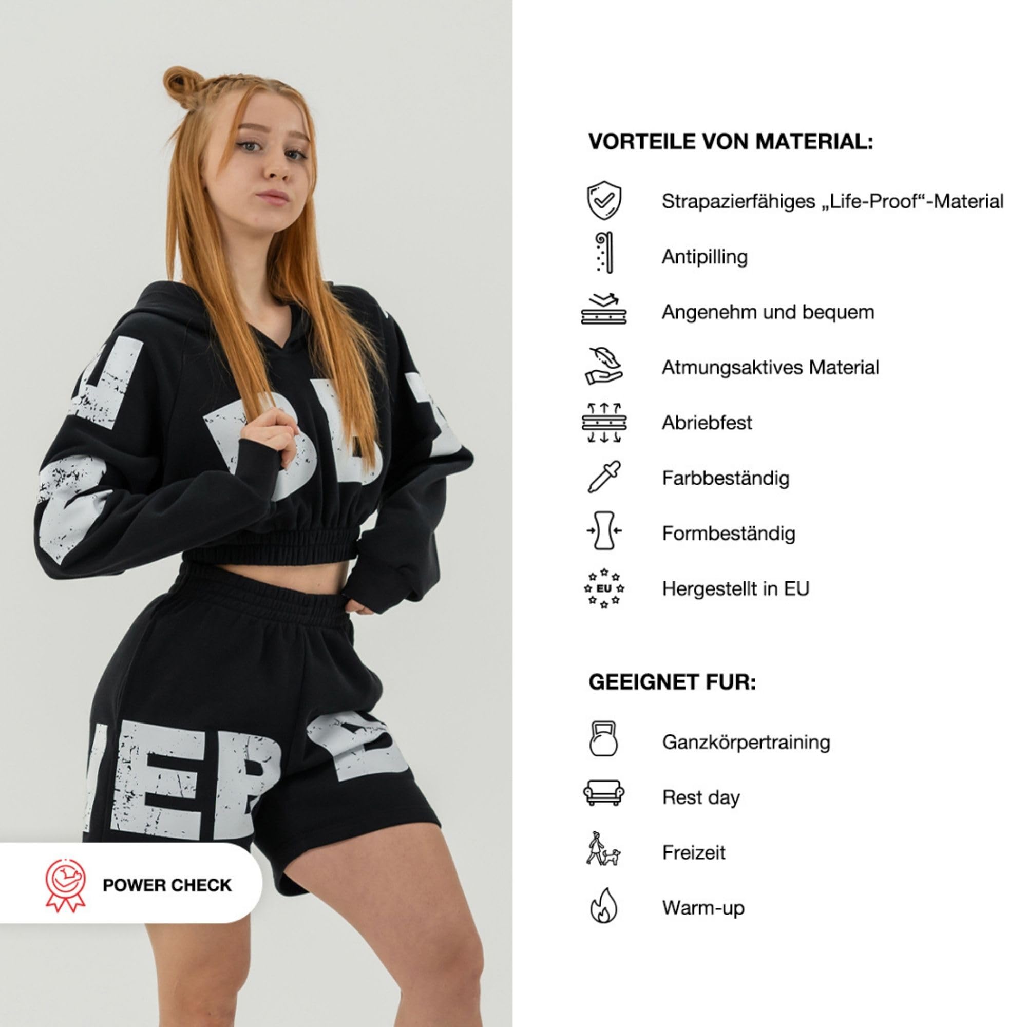 Nebbia Aesthetic - Felpa da donna con cappuccio da palestra, cropped da donna, con cappuccio e cappuccio