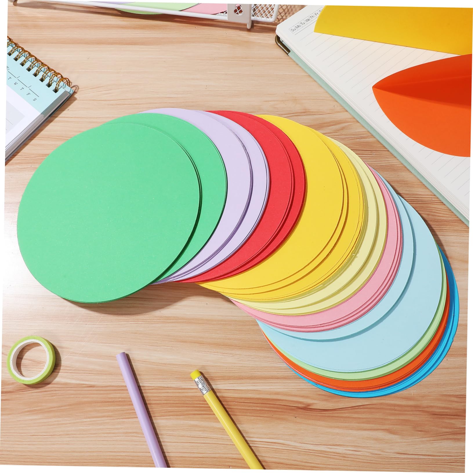 OSALADI 500blätter Runde Origami-kreispapier Farbiges Bastelpapier Buntes Faltpapier Für Diy-kreativität Und Basteldekorationen