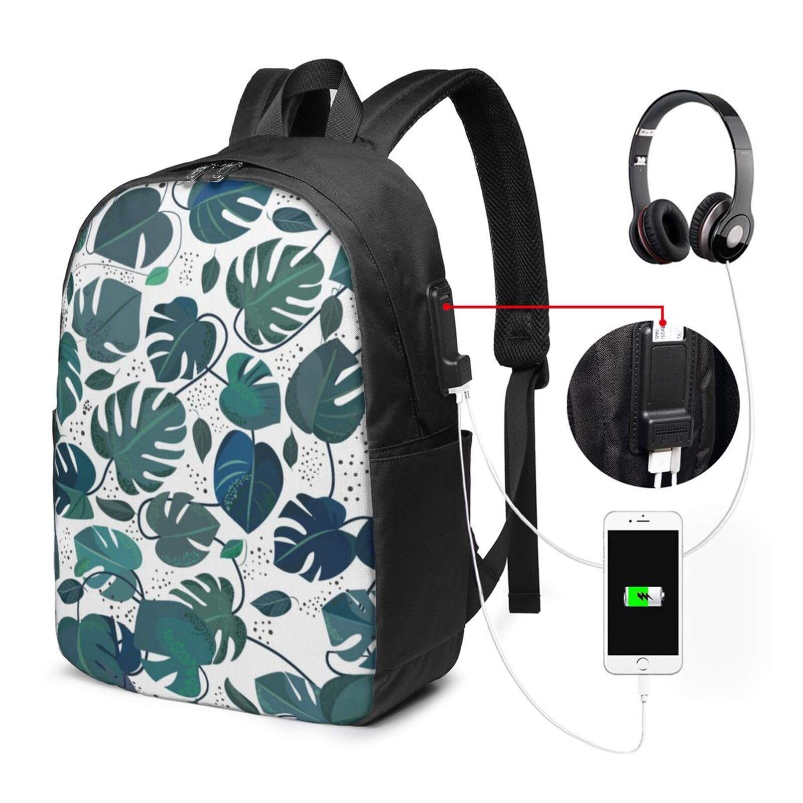 Zaino per laptop da 17 pollici con zaini per borse scolastiche in