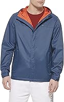 Vista 15 de Tommy Hilfiger Chaqueta impermeable con capucha, transpirable, ligera, para hombre