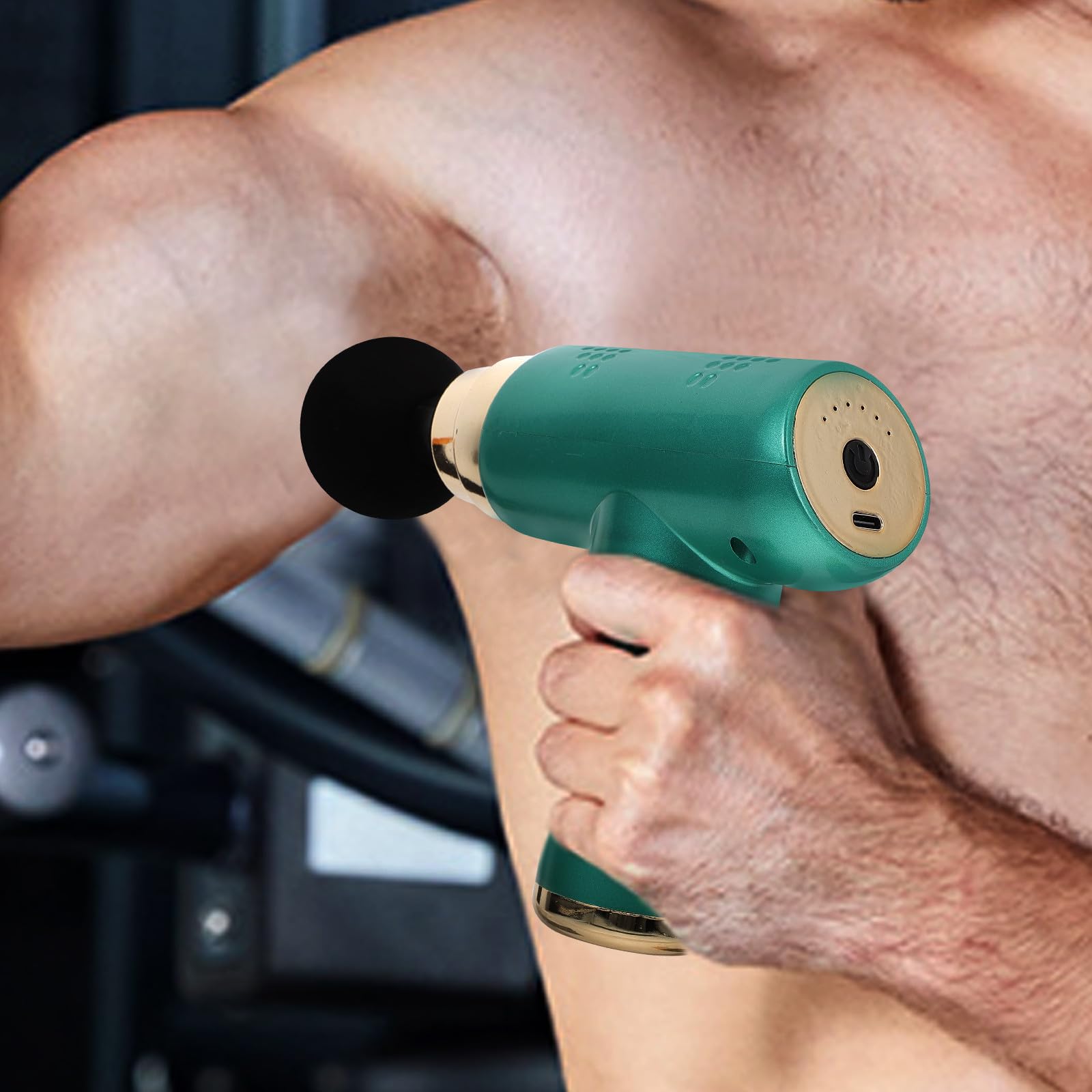 Verstellbares Elektrisches Kleiner Schlagmassagegerät 1 Satz Grün