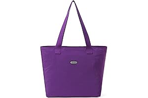 Foldable Large Tote Bag with Zipper Closure