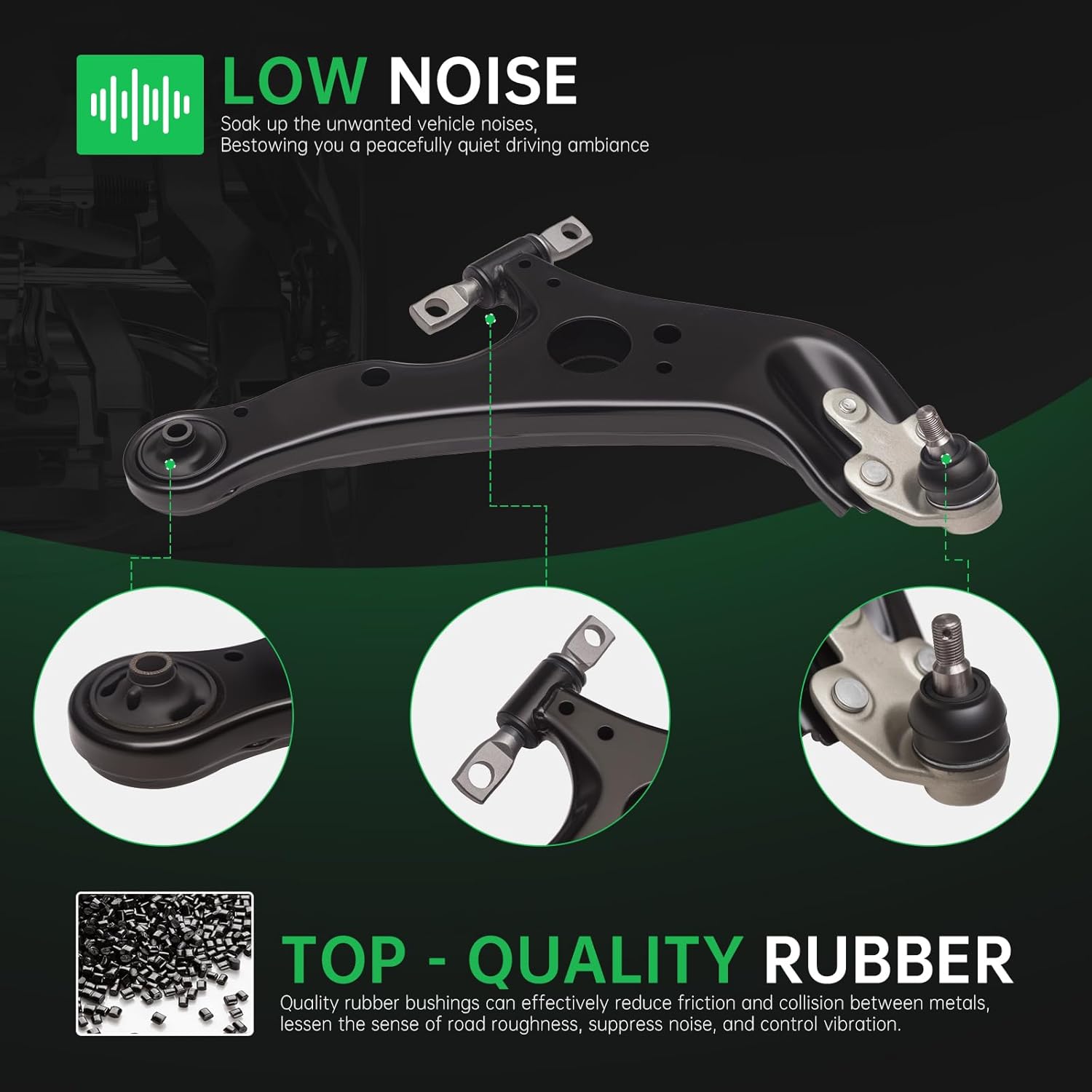 Left Right Front Lower Control Arm and Ball Joint Assembly Compatible With 2011 12 13 14 15 16 17 18 2019 To-yota Sienna 2PCS AUQDD K622035 K620036 Driver And Passenger Side Professional Suspension