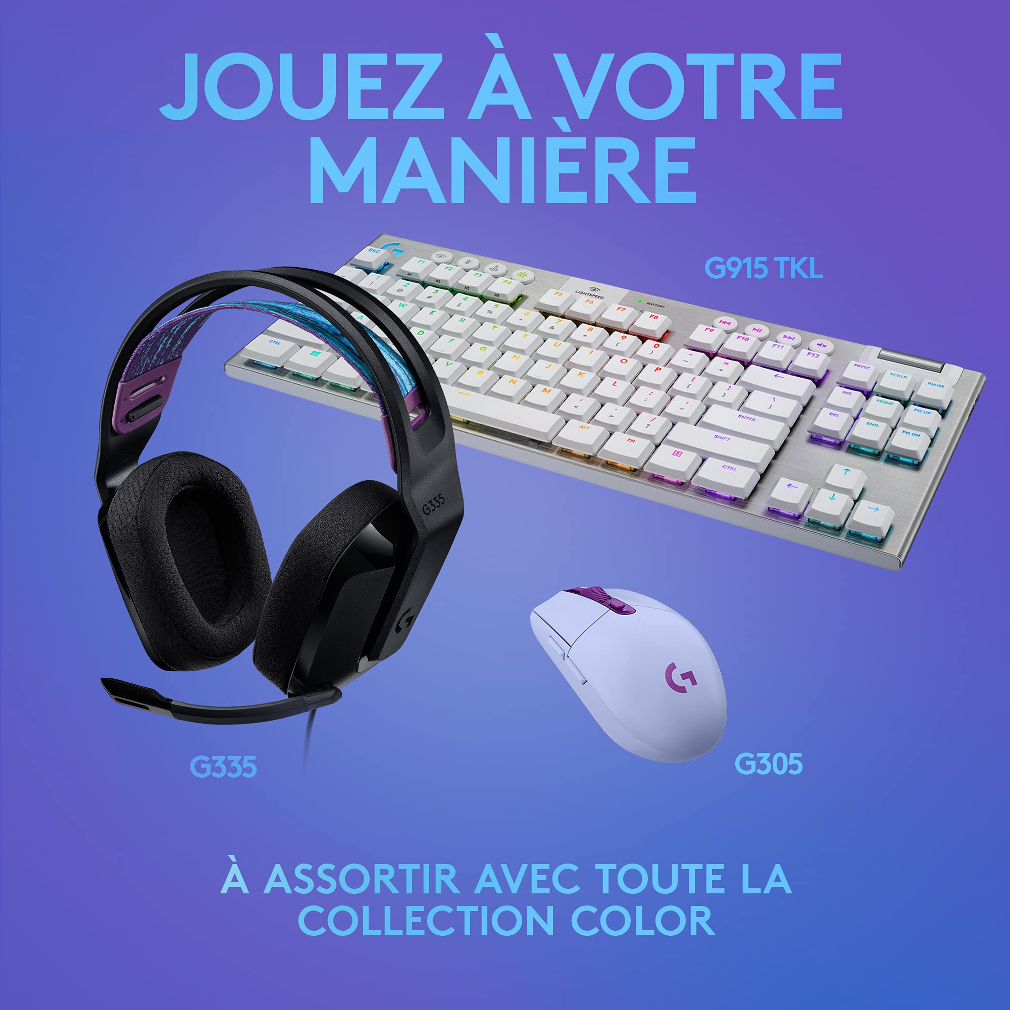 Logitech G G335 Casque Gamer Filaire, avec Micro, Prise Audio 3,5 mm, Ecouteurs Mousse à Mémoire de Forme, Léger, Compatible avec PC, PlayStation, Xbox, Nintendo Switch & Switch 2 - Noir
