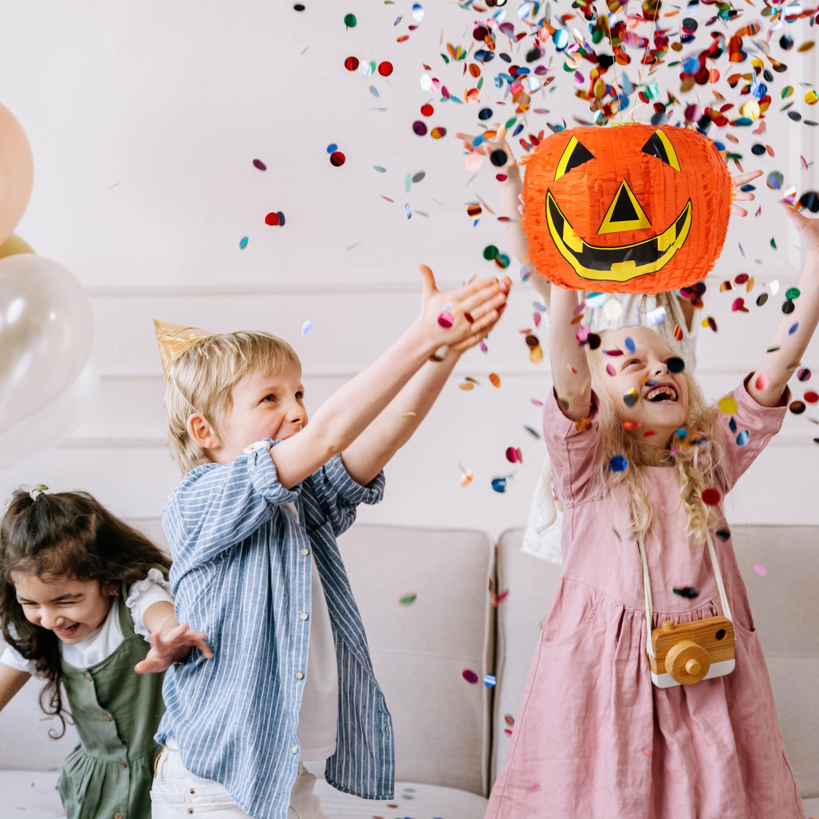 Piñata Halloween Citrouille - Décoration Fête Amusante Pour Enfants Et Surprises Bonbons