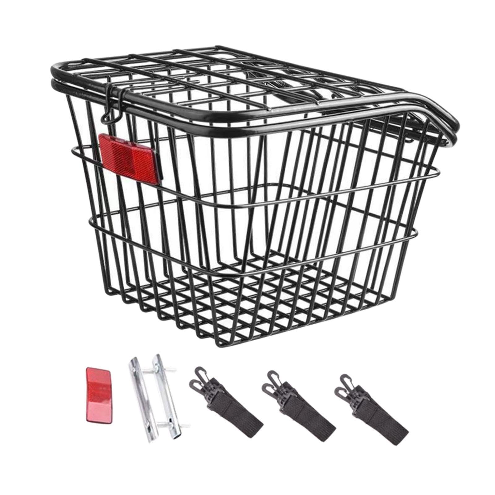 Cestino Posteriore per Bicicletta, Contenitore per Biciclette, Cestino per Bicicletta dalla Costruzione Robusta, Portabici, Cestino per Biciclette, Bi