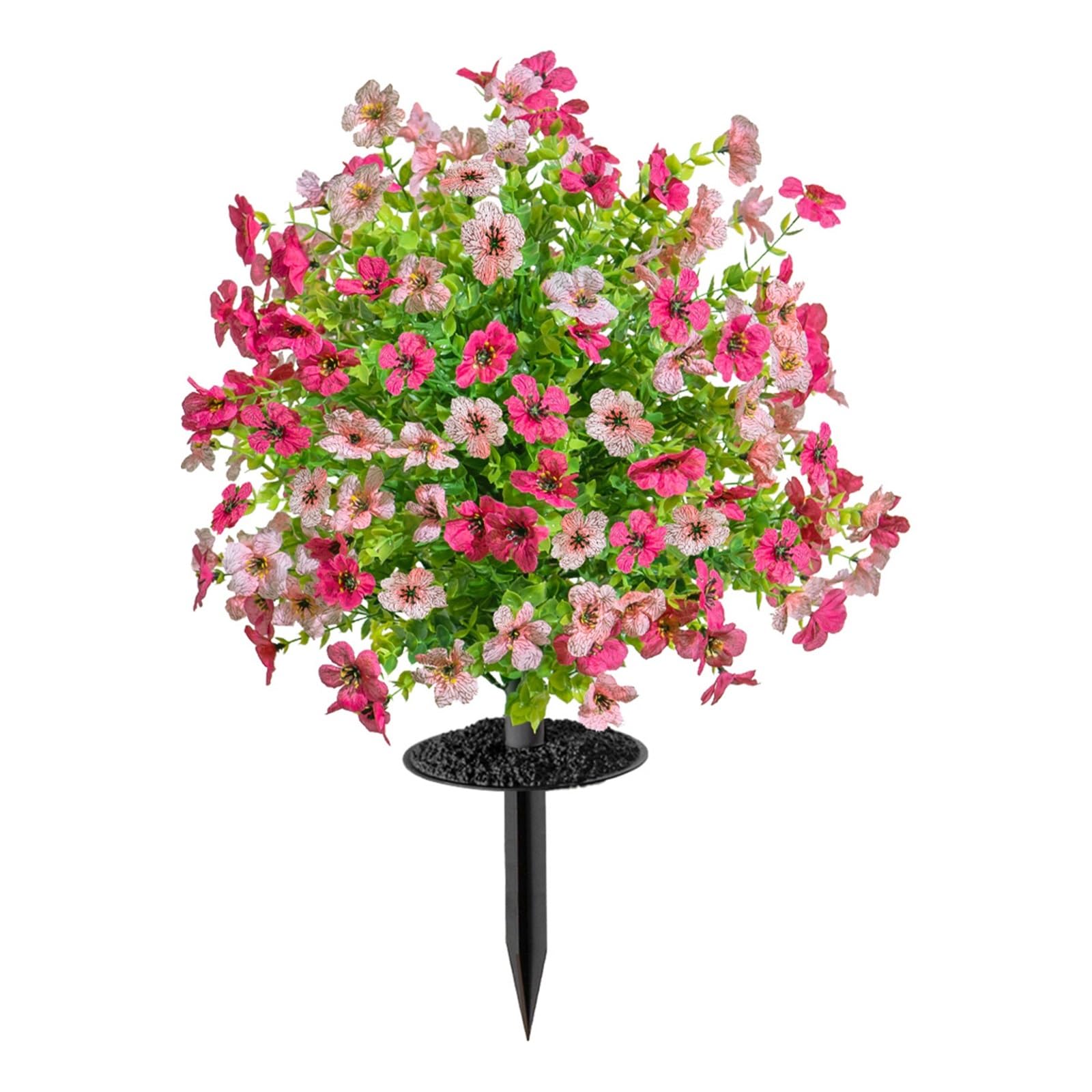 WBCDXCBB Outdoor Decoration Artificial Flowers Eucalyptus Violet Ground Insertion 1Pcs(Pinkrosered)