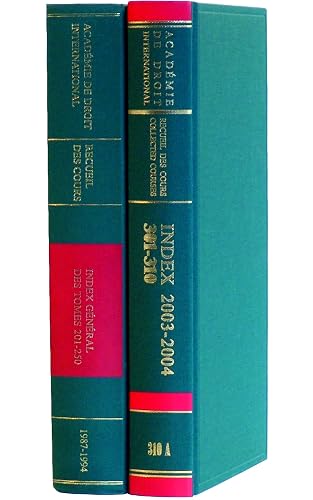 Recueil des Cours, General Index 126-151 (Recueil des Cours - Index général, 3)