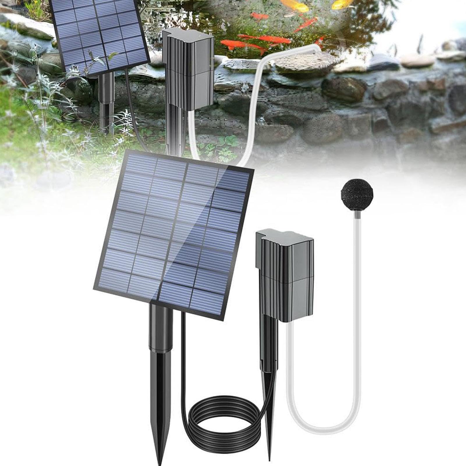 Solarna pompa powietrzna do użytku zewnętrznego 2,5 W Mały Cichy Przenośny