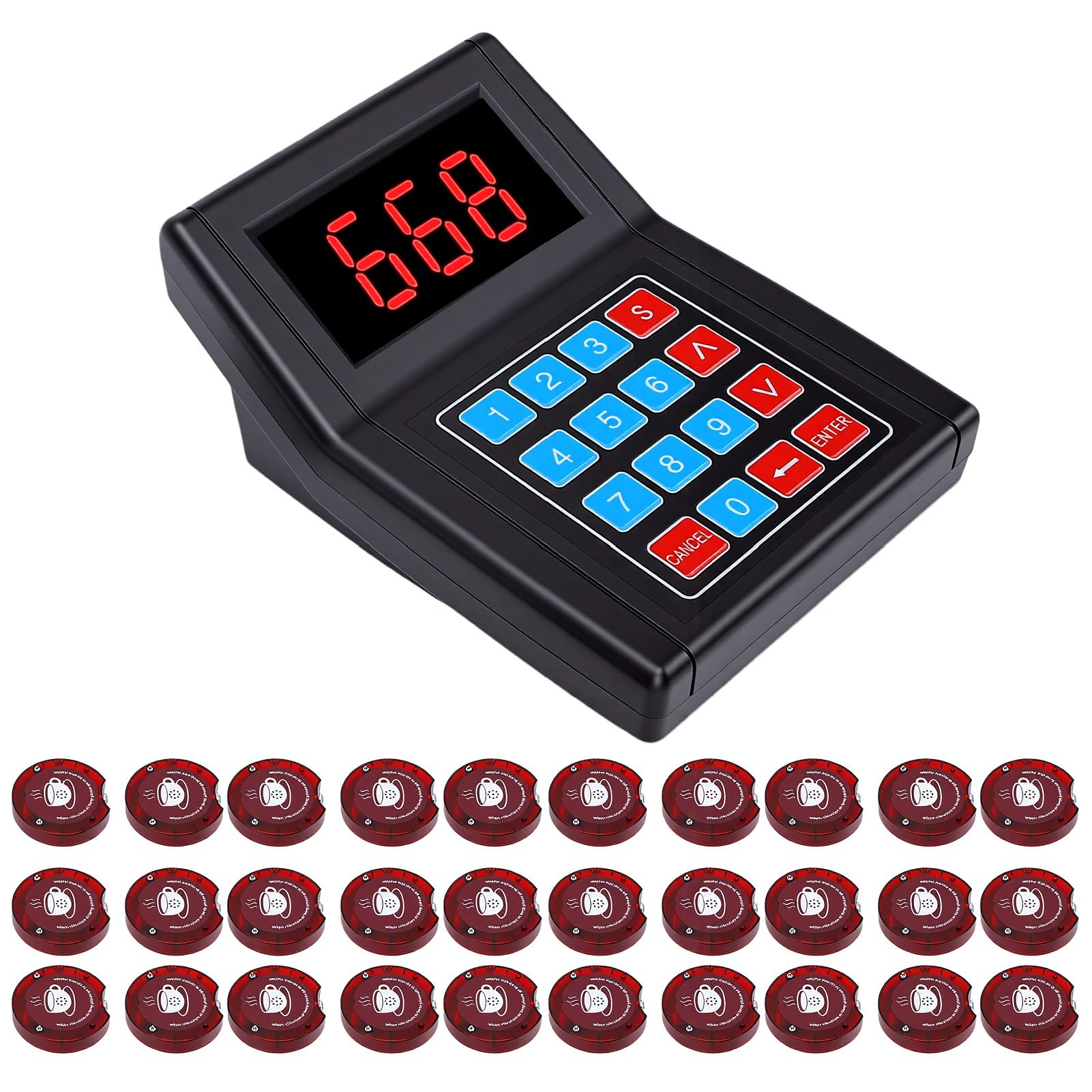 Système de Téléavertisseur de Restaurant 30 Pièces, Bip de (Prise