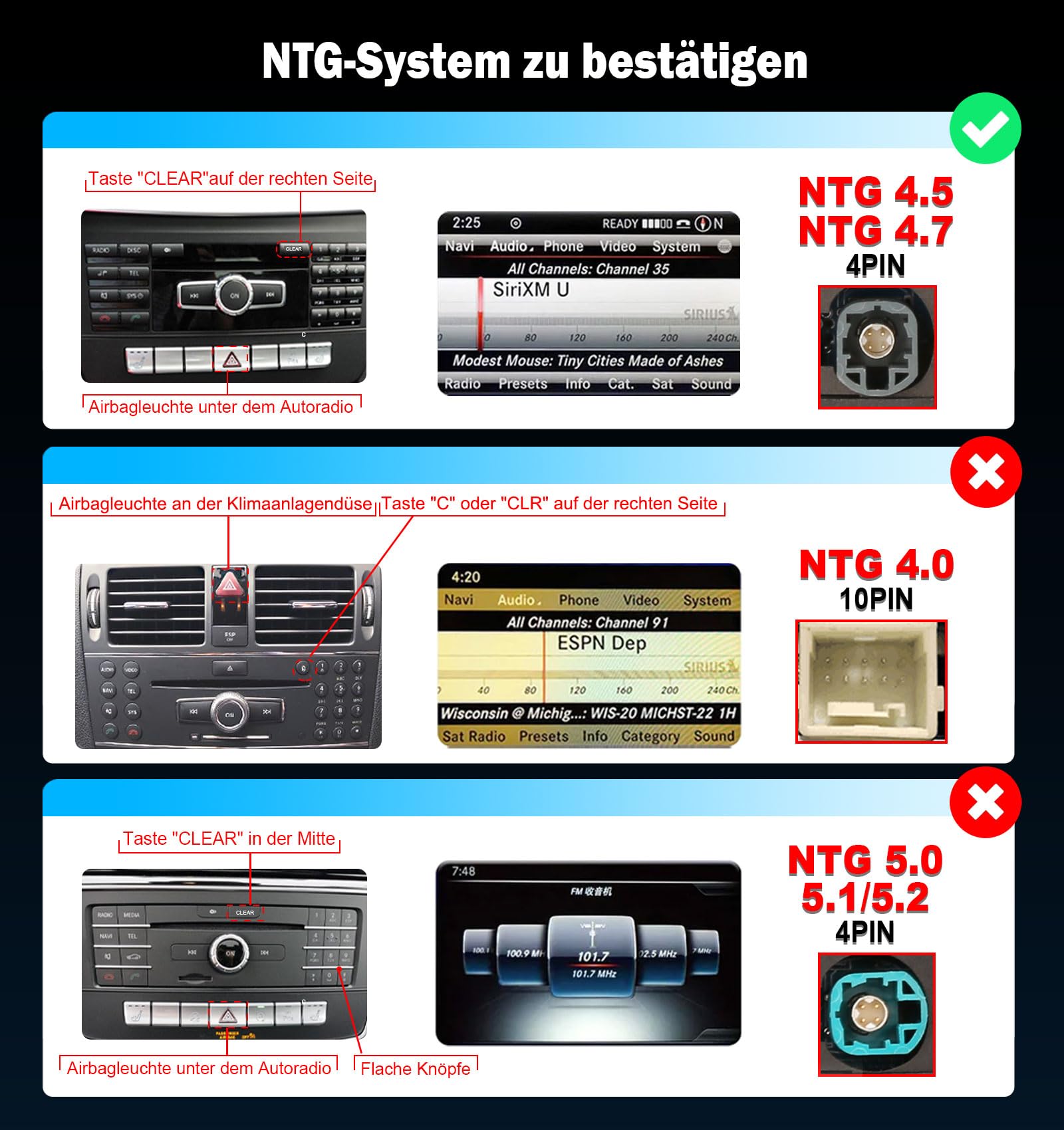 12,3" 8+128G Android 16 Autoradio Bluetooth für Mercedes C-Klasse W204 S204 | Qualcomm 8GB+128GB 8-Kern, Unterstützt IPS Touchscreen Kabellos CarPlay Android Auto DAB+ Canbus DSP WiFi 4G, NTG 4.5 System