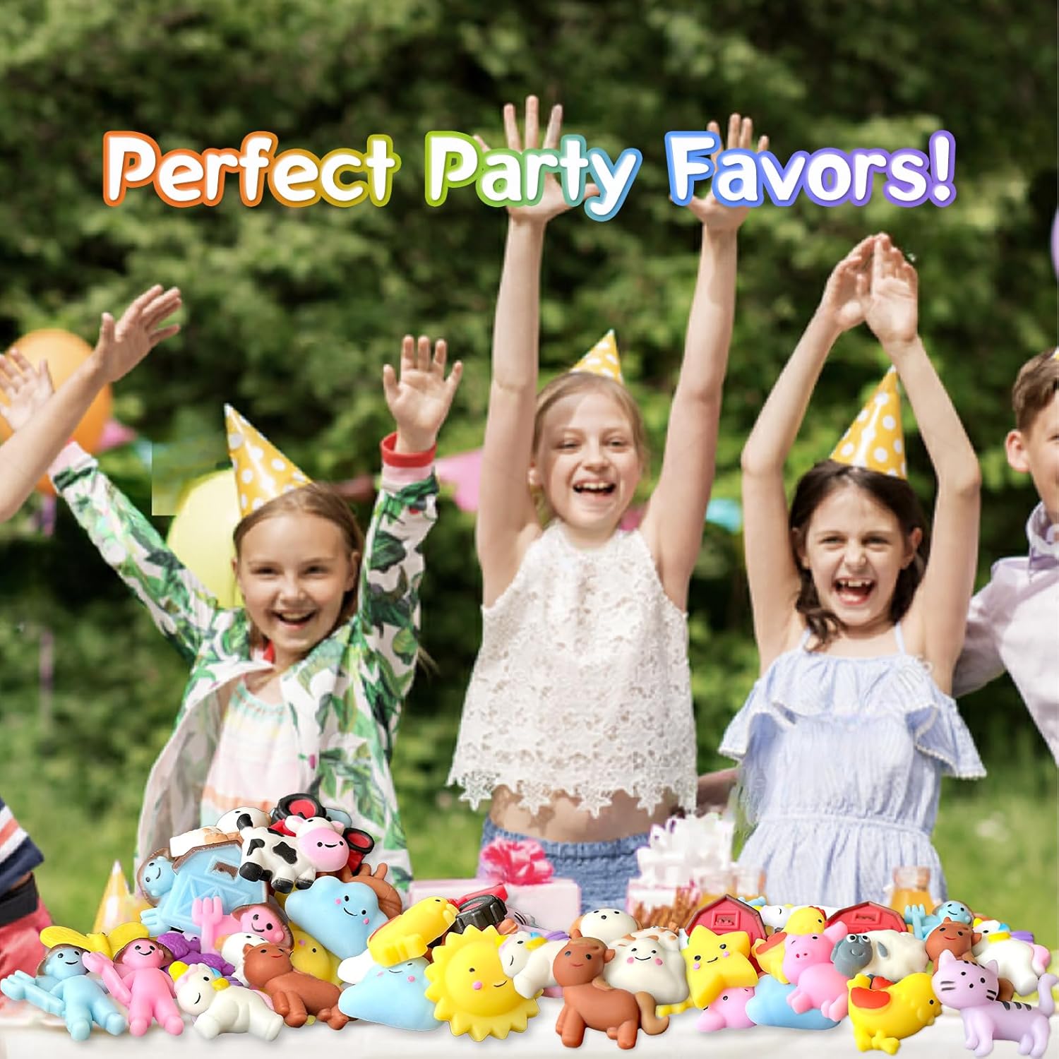24PCS Farm Mochi Squishy Toys for Party Favors, Animal Mochis Squishies for Kids, Party Animals Squishy Fidget Toy for Stress Relief, Adults, Desk Pets, Gift, Goodie Bags Fillers