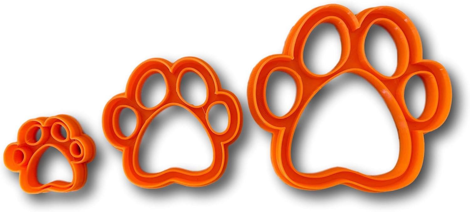 Dog Paw Cookie Cutter Style Set of 3 Home & Kitchen
