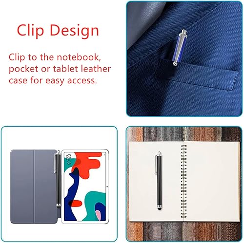 Vista 10 de ANRANK SP3115AK - Paquete de 3 lápices capacitivos para pantallas táctiles, iPad, iPhone, tabletas, Samsung Galaxy todos los dispositivos