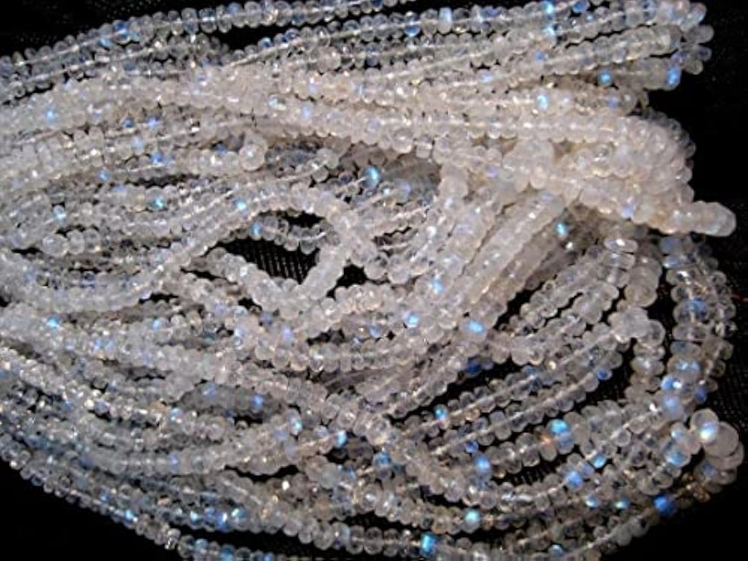 Pierre de lune arc-en-ciel perles facettées 5mm LKBEADS pour bijoux de luxe