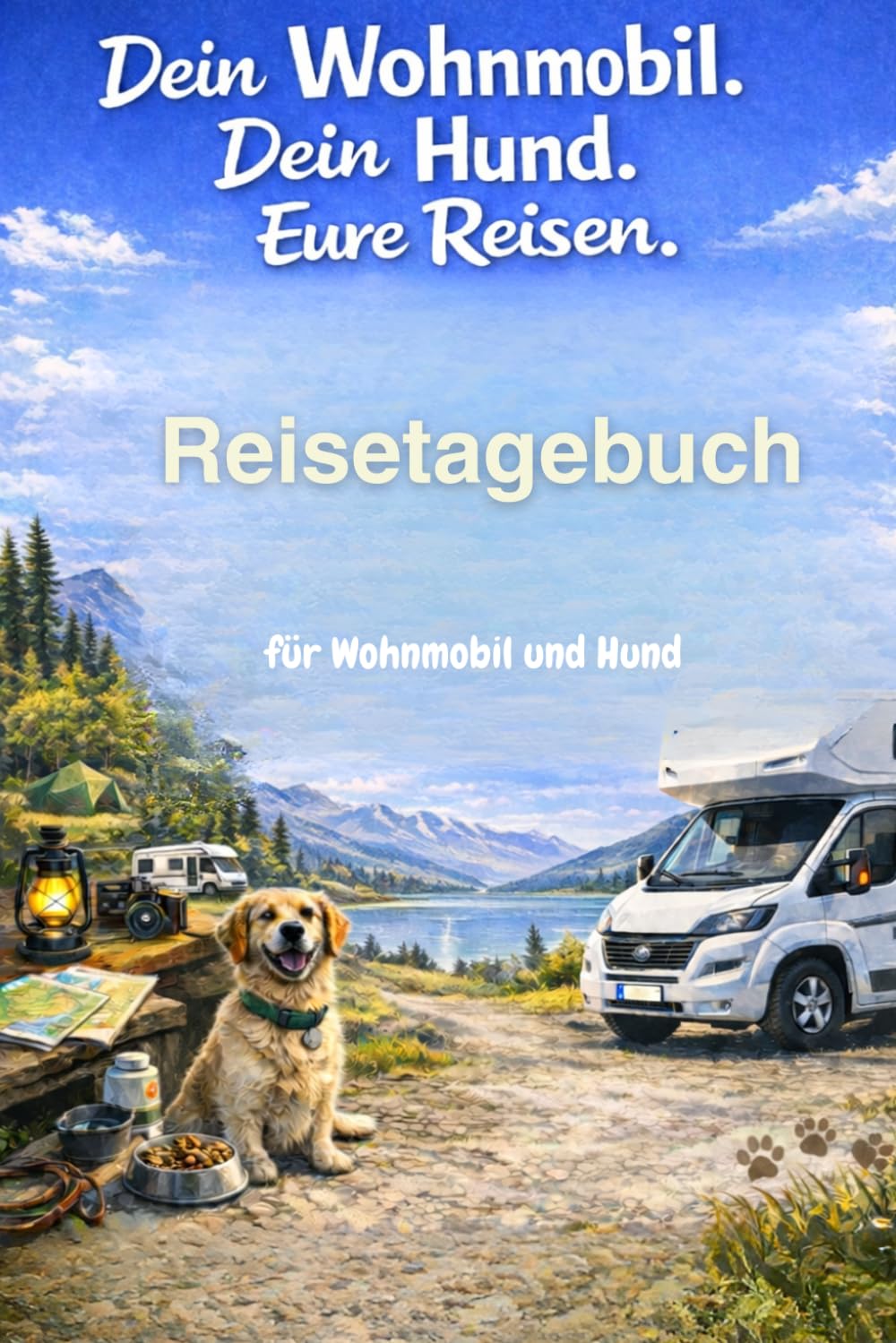 Wohnmobil & Hund – Reisetagebuch und Stellplatz-Logbuch: Für alle, die mit Ihrem Hund Freiheit und Abenteuer auf Reisen erleben möchten.