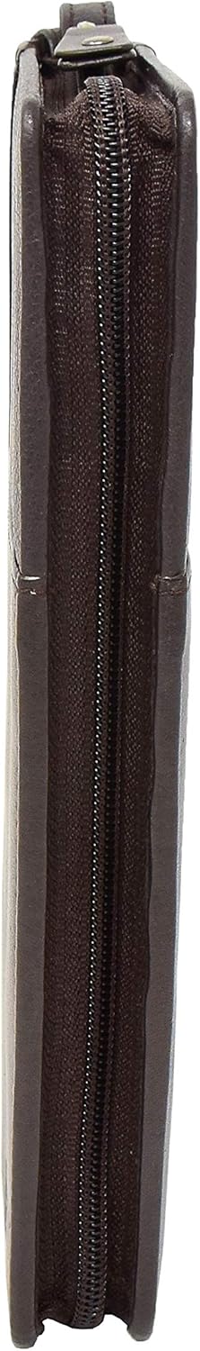 Leather Passport Documents Boarding Pass Wallet Wrist Clutch Organiser Perth, Brown, L, Passport Wallet