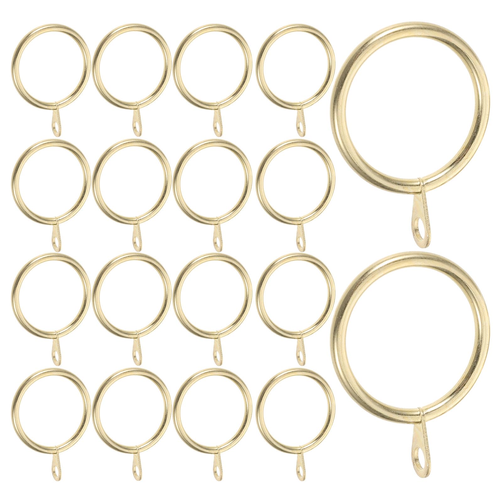 Anillas de cortina doradas de 30 mm para decorar ventanas de salones y baños modernos