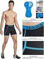 Vista 14 de baleaf Pantalones cortos de ciclismo acolchados 3D para hombre, ropa interior de ciclismo MTB Liner