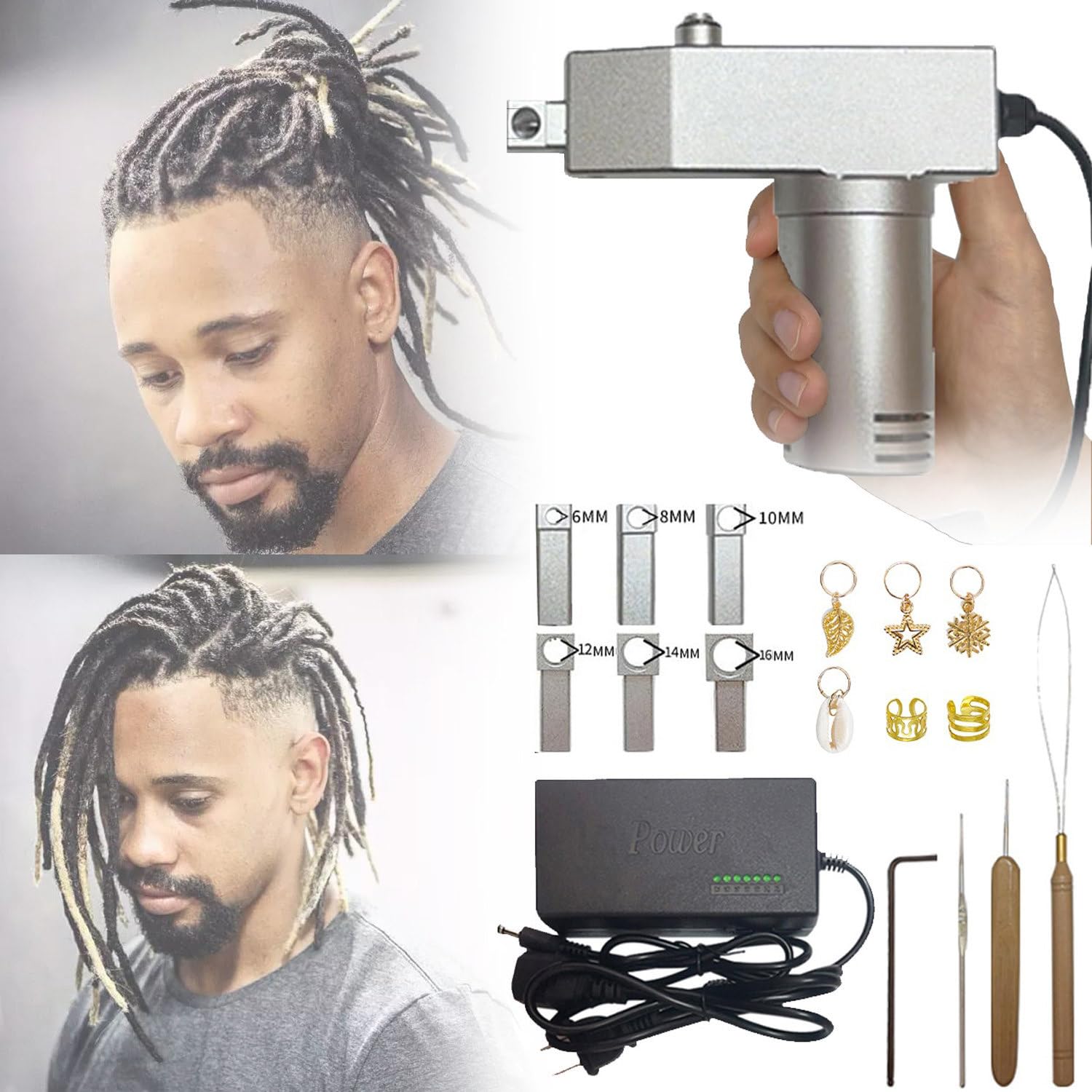 Amazon.co.jp: ポータブルドレッドヘアマシン、ドレッドロック用 Loc