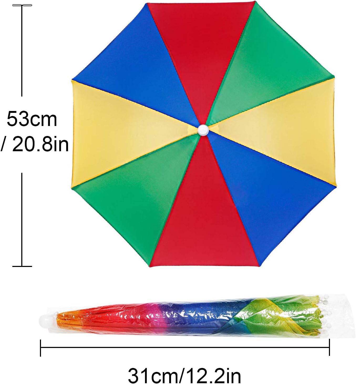 Entdecke die Syhood Regenbogen-Regenschirm-Hüte: Vielseitiger Camouflage-Stil für jedes Abenteuer!