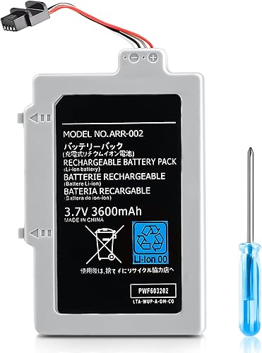 Batería de repuesto recargable para Wii U Gamepad batería de 3600 mAh para mando a distancia Nintendo Wii U Gamepad