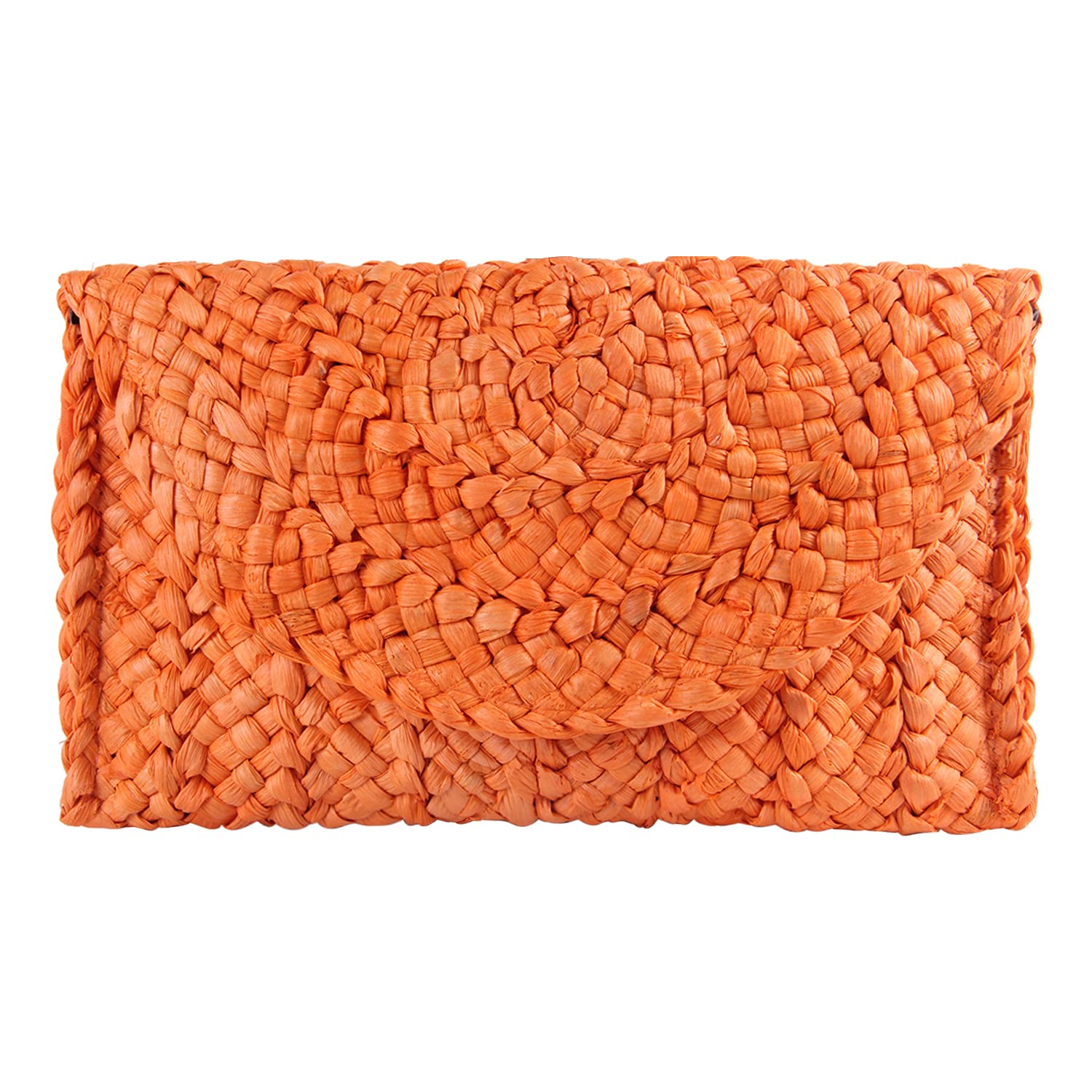 Photo 1 of Freie Liebe Straw Clutch Purses for Women Summer Beach Bags Envelope Woven Clutch Handbags