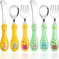 Set Posate Bambini Zampa Di Gatto - 2 Pezzi In Acciaio Inox, Blu - Foto 8