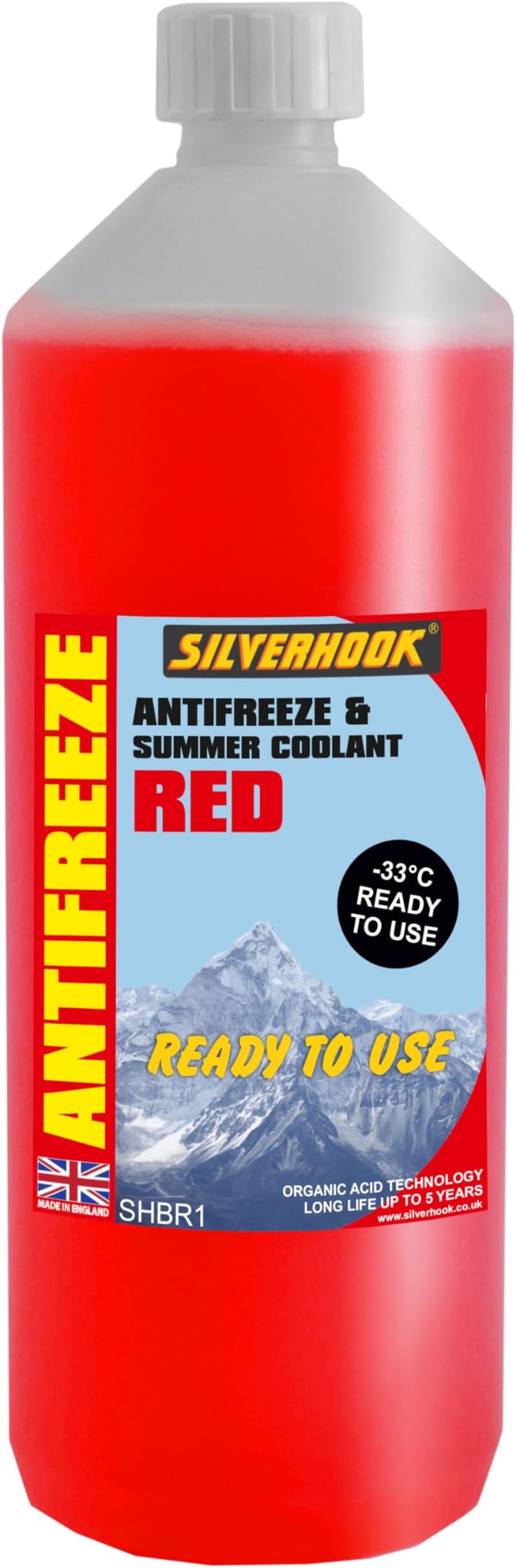 Silverhook Antifreeze Ready Mixed Red 1 Litre SHBR1