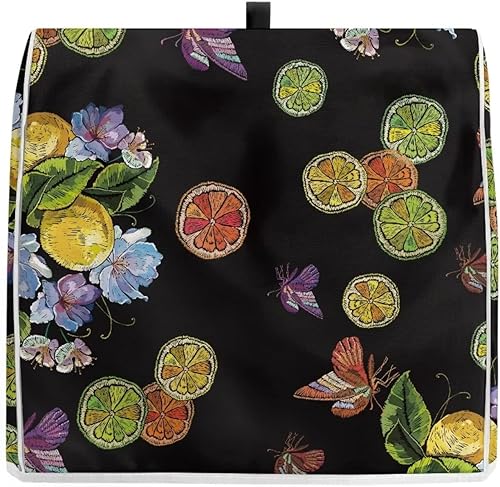 Miniatura 10 de Cubierta para licuadora, accesorios para mezclador de cocina con estampado de piña amarilla para 6-8 cuartos de galón, lavable a máquina, piezas de