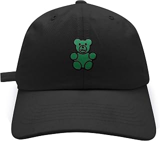 JPAK Gummy Bear Baseball Cap Embroidered Cotton Dad Hat - Cute Black