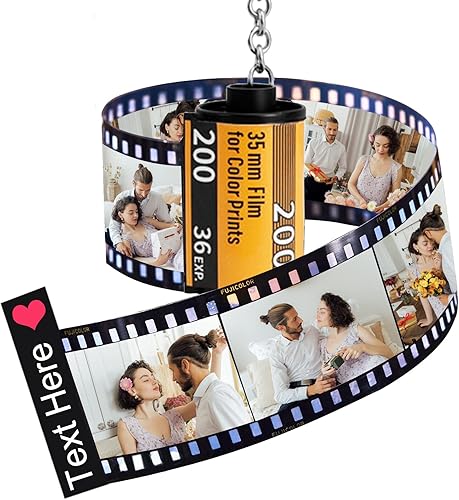 Llaveros personalizados con rollo de película de cámara para fotos llaveros personalizados con carrete de fotos álbum llaveros