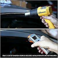 Vista 9 de Auto Dynasty 4 unidades de protector de lluvia para ventana con cinta adhesiva compatible con Sportage 2005-2010, acrílico