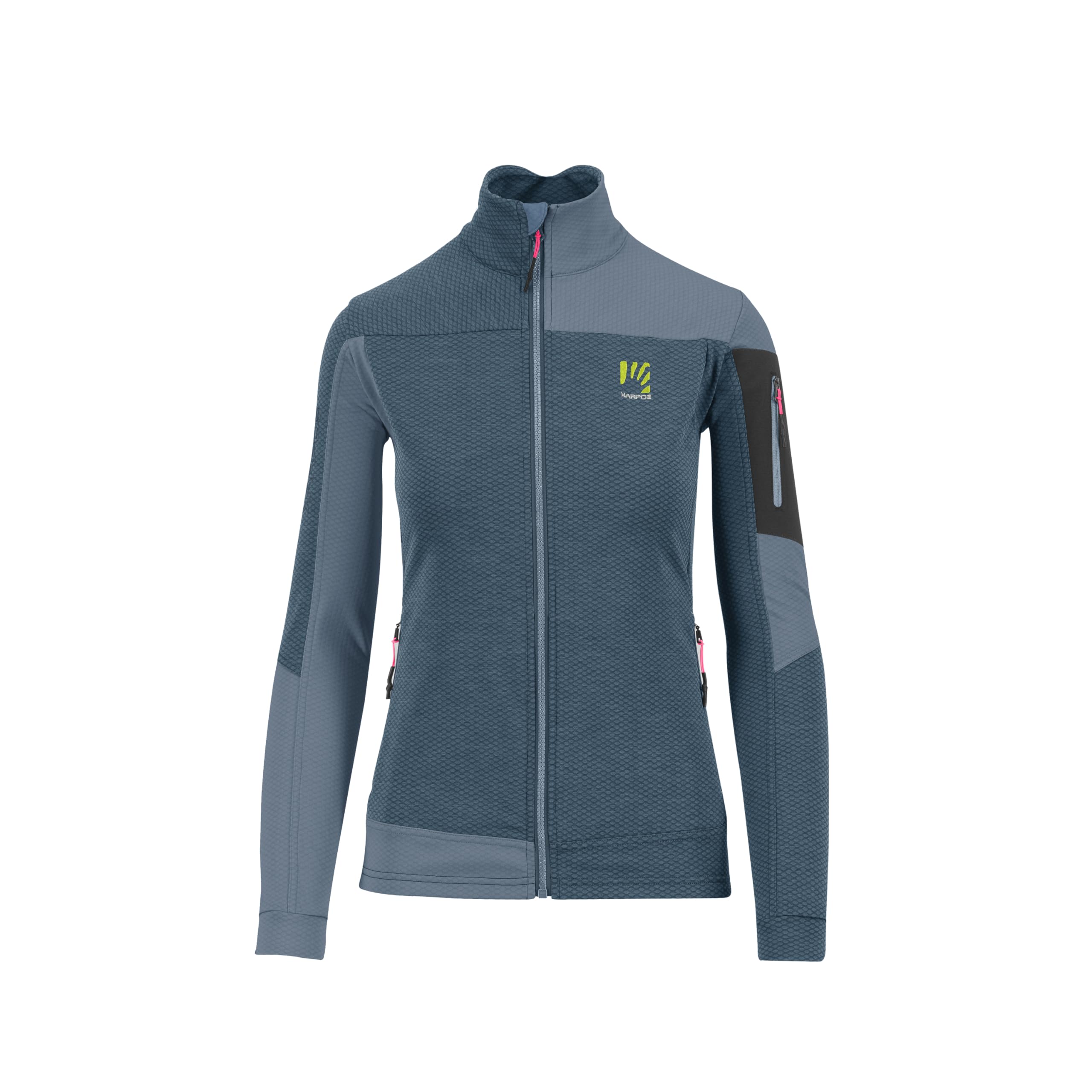 KARPOS 2532053-035 CHERZ W FLEECE Sweatshirt Women's BERING SEA/MOUNTAIN SPRING Size XS