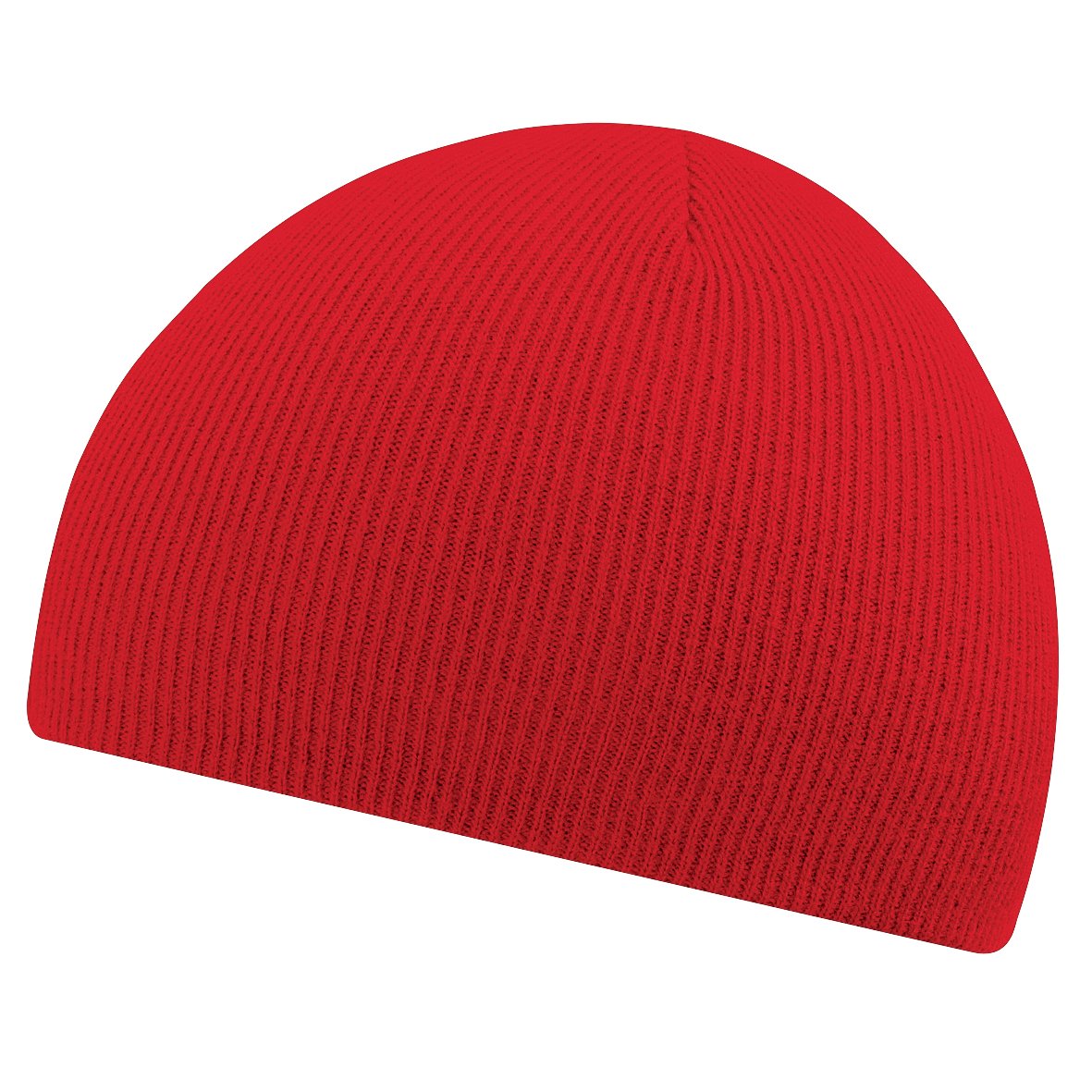 Beechfield Beanie knitted hat in Red