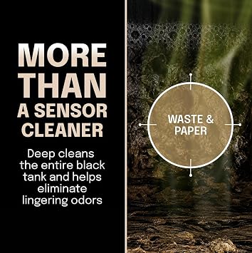 Walex Commando RV Tank Sensor Cleaner Packets Cleans Black Tanks, 4-Pk