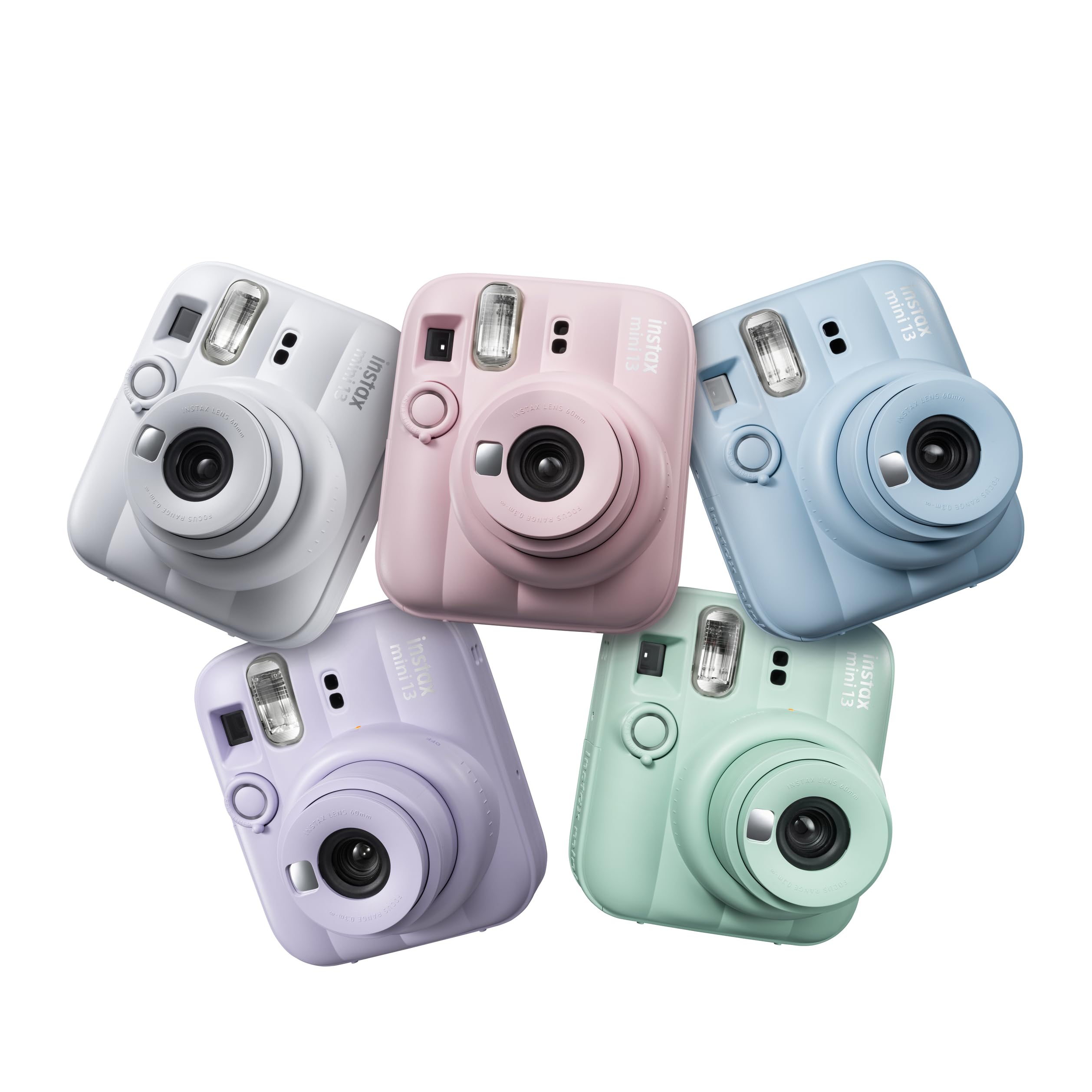 Fujifilm instax mini 13 Dreamy Purple, Fotocamera Istantanea Ibrida | Specchietto Selfie e Modalità Autoscatto, Esposizione Automatica, Flash Integrato, Design Pop, Dimensioni Stampa 86mm x 54mm