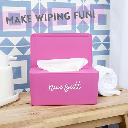 Miniatura 7 de Dispensador de toallitas para bebés, niños y adultos, contenedor de toallitas coloridas, soporte de plástico de gran capacidad para 100 toallitas -
