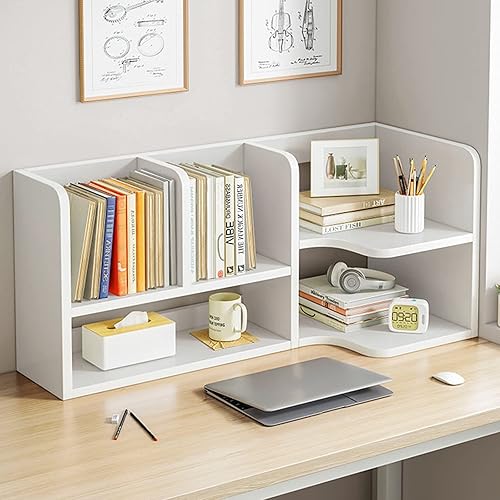 Miniatura 2 de Estante organizador de escritorio, estante de almacenamiento abierto de oficina, estantería de escritorio, estantería independiente, para regalos de