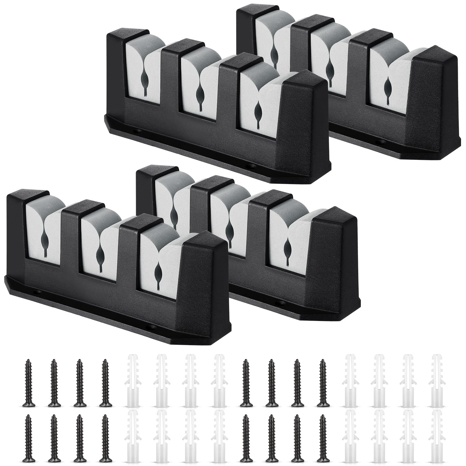 Support de canne à pêche pour bateau Sratte - Lot de 4 racks muraux horizontaux