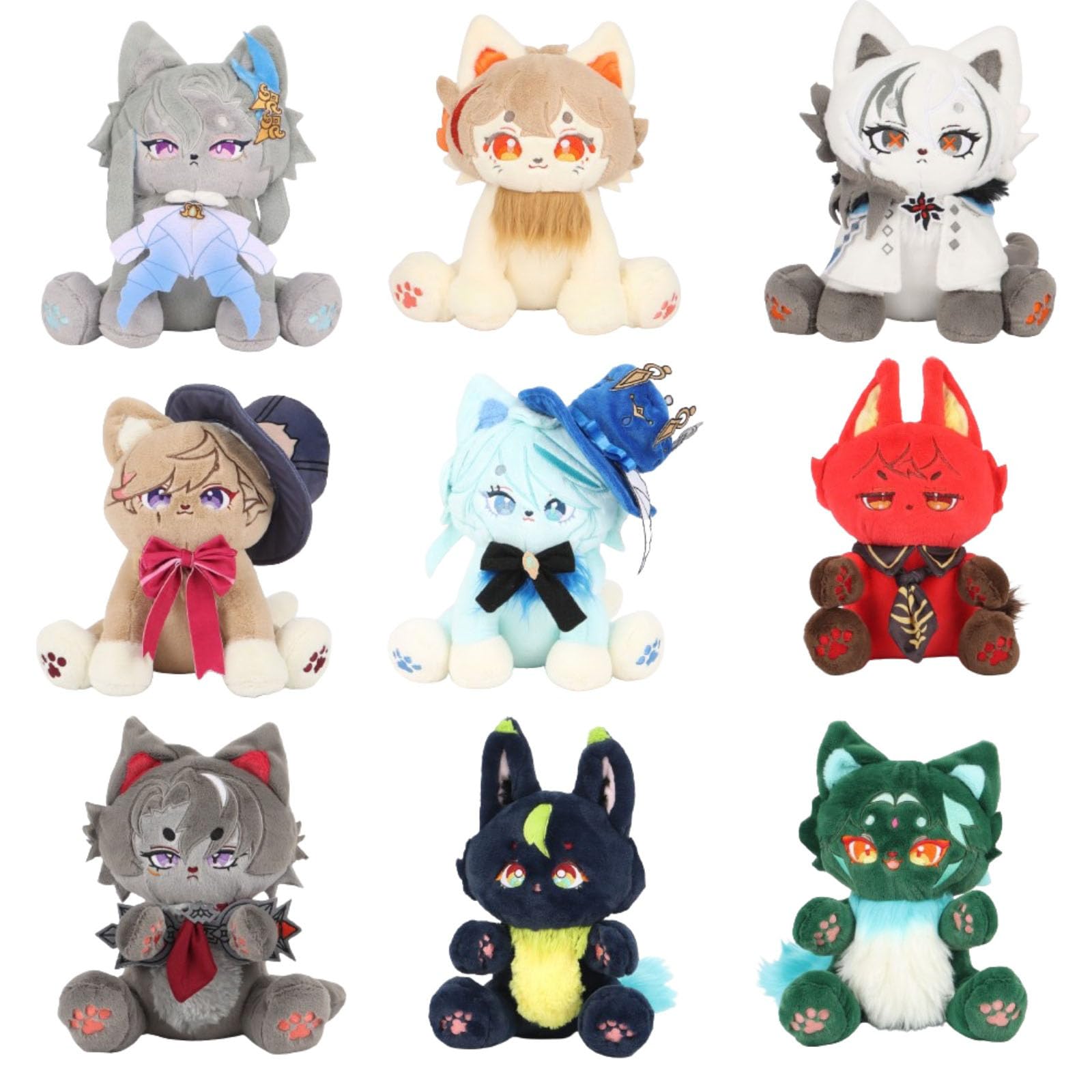 Amazon.co.jp: 原神 ぬいぐるみ 猫 マーヴィカ シロネン シトラリ