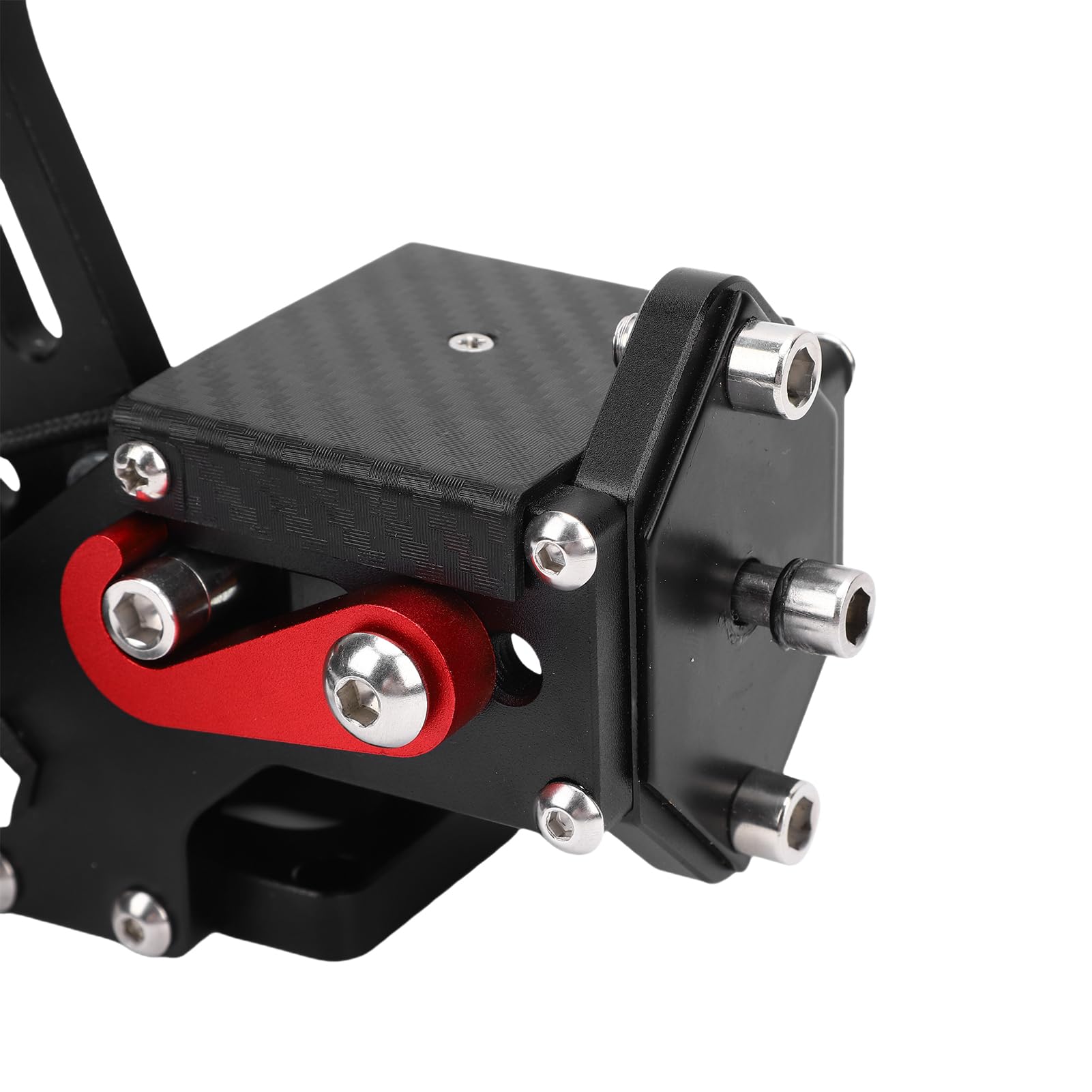Pissente PC USB Hamulec Ręczny, 16-bitowy USB Hamulec Ręczny do Sim Racing, Analogowy Liniowy Hamulec Ręczny 16Bit dla G27 G29 G920 G923 T500 T300 z Łukiem ze Stali Węglowej