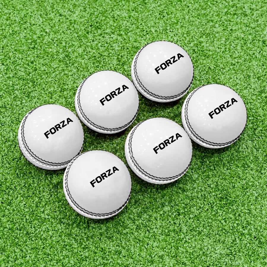 FORTRESS Cricket 'Incrediballs' [6 Pack] - Senior/Junior Cricket Balls | Foam Balls With Traditional Seams | Cricket Training & Practice - Pink or Red Cricket Ball (White, Senior - Pack of 6)