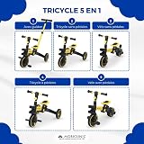 Mobiclinic® kids, Triciclo 5 in 1, Chase, Evolutivo, Da, A anni, Manubrio e sedile regolabili, Ultraleggero 3, Kg, Montaggio facile, Ruote antiforatura, Fino 25, Porta bottiglia - 3
