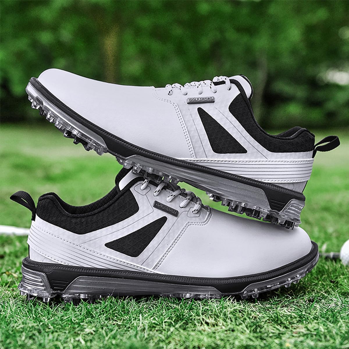 ULTIANT Chaussures de Golf Homme, Imperméables et Respirantes, avec Lacets Ajustables, Léger et Anti-Dérapant, Adaptées pour l'Entraînement et Le Jeu de Golf